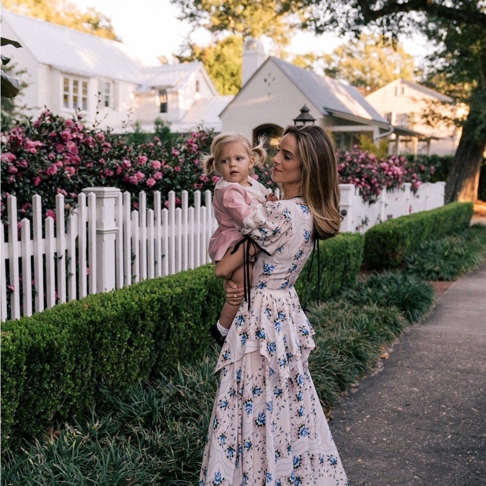 Rodarte Ruffled Floral-Print Silk Maxi Dress - Picture 4 of 11